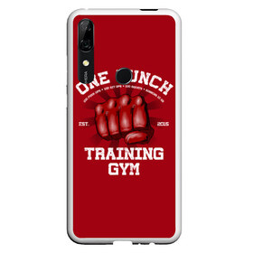 Чехол для Honor P Smart Z с принтом One Punch Gym в Рязани, Силикон | Область печати: задняя сторона чехла, без боковых панелей | boxing | combat | fight | fighter | kickboxing | muay thai | wrestling | боец | бой | бокс | боксер | драка | кикбоксинг | май тай