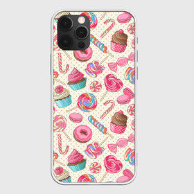 Чехол для iPhone 12 Pro Max с принтом Радости и сладости в Рязани, Силикон |  | глазурь | кексы | конфеты | леденцы | пончик | сладости