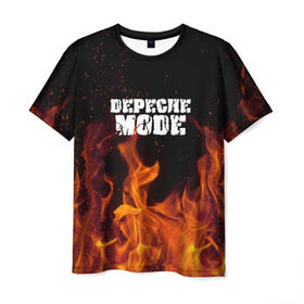 Мужская футболка 3D с принтом Depeche Mode в Рязани, 100% полиэфир | прямой крой, круглый вырез горловины, длина до линии бедер | дипиш | мод | музыка | рок