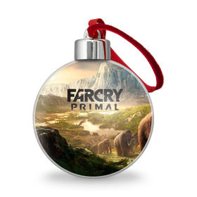 Ёлочный шар с принтом Far Cry Primal 8 в Рязани, Пластик | Диаметр: 77 мм | far cry | far cry primal | компьютерные игры | первобытные | фар край праймал | фаркрай