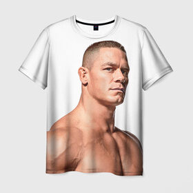 Мужская футболка 3D с принтом Джон Сина 3 в Рязани, 100% полиэфир | прямой крой, круглый вырез горловины, длина до линии бедер | john cena | wwe | джон сина | рестлер | рестлинг