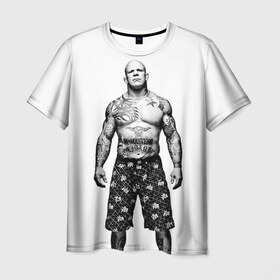 Мужская футболка 3D с принтом Джефф Монсон в Рязани, 100% полиэфир | прямой крой, круглый вырез горловины, длина до линии бедер | Тематика изображения на принте: jeffrey william monson | mma | джефф монсон | джиу джитсу