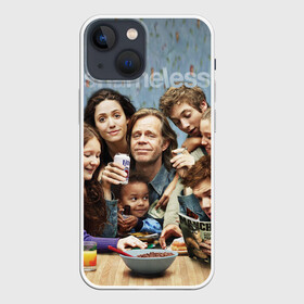 Чехол для iPhone 13 mini с принтом Бесстыжие в Рязани,  |  | emmy rossum | family | jeremy allen white | shameless | the american tv series | william h. macy | американский | бесстыжие | джереми аллен уайт | семья | телесериал | уильям мэйси | эмми россум