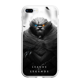 Чехол для iPhone 7Plus/8 Plus матовый с принтом Rengar LoL в Рязани, Силикон | Область печати: задняя сторона чехла, без боковых панелей | Тематика изображения на принте: league of legends | lol | rengar | лига легенд | лол | ренгар | тигр