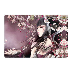 Магнитный плакат 3Х2 с принтом Девушка с оружием в Рязани, Полимерный материал с магнитным слоем | 6 деталей размером 9*9 см | anime | beautiful | flowers | girl | guns | japanese | katana | piercing | sakura | spring | sword | tattoo | аниме | весна | девушка | катана | красивая | меч | оружие | пирсинг | сакура | тату | цветы | японская