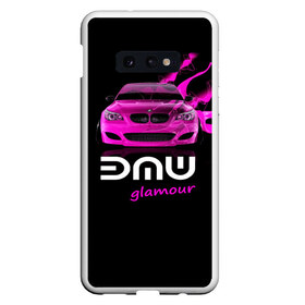 Чехол для Samsung S10E с принтом BMW glamour в Рязани, Силикон | Область печати: задняя сторона чехла, без боковых панелей | bmw | m5 | pink | авто | автомобиль | бмв | гламур | машина | розовый | стиль | тачка | элита