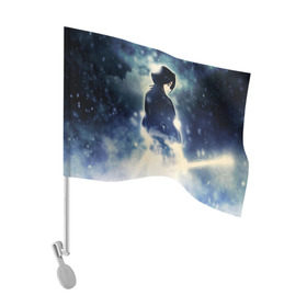 Флаг для автомобиля с принтом Kuchiki Rukia в Рязани, 100% полиэстер | Размер: 30*21 см | bleach | kuchiki | rukia | блич | кучики | рукия