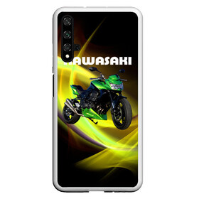 Чехол для Honor 20 с принтом Kawasaki в Рязани, Силикон | Область печати: задняя сторона чехла, без боковых панелей | Тематика изображения на принте: moto | байк | байкер | мото | мотогонки | мотоспорт | мотоцикл