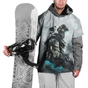 Накидка на куртку 3D с принтом Ghost Recon в Рязани, 100% полиэстер |  | battlefield | call of duty | clancy | cod | counter | csgo | rainbow | six | strike | tom | tom clancy’s