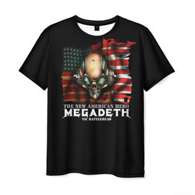 Мужская футболка 3D с принтом Megadeth #3 в Рязани, 100% полиэфир | прямой крой, круглый вырез горловины, длина до линии бедер | dave | megadeth | metal | mustaine | rattlehead | rock | thrash | vic | дейв | мастейн | мегадез | мегадет | мегедес | метал | рок | треш