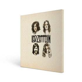 Холст квадратный с принтом Led Zeppelin 1 в Рязани, 100% ПВХ |  | led zeppelin | лед зеппелин | роберт плант