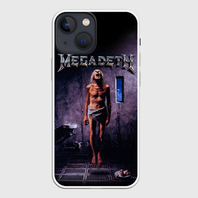 Чехол для iPhone 13 mini с принтом Megadeth 7 в Рязани,  |  | megadeth | дирк вербурен | дэвид эллефсон | дэйв мастейн | кико лоурейро | мегадэт