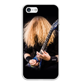 Чехол для iPhone 5/5S матовый с принтом Dave Mustaine в Рязани, Силикон | Область печати: задняя сторона чехла, без боковых панелей | dave | megadeth | metal | mustaine | rattlehead | rock | thrash | vic | дейв | мастейн | мегадет | метал | рок | треш