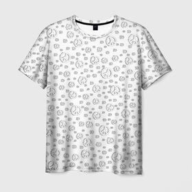 Мужская футболка 3D с принтом Peace Symbol в Рязани, 100% полиэфир | прямой крой, круглый вырез горловины, длина до линии бедер | Тематика изображения на принте: 