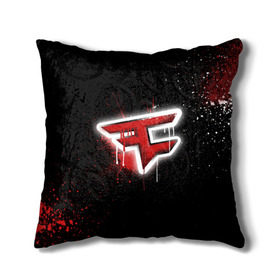 Подушка 3D с принтом cs:go - Faze clan (Black collection) в Рязани, наволочка – 100% полиэстер, наполнитель – холлофайбер (легкий наполнитель, не вызывает аллергию). | состоит из подушки и наволочки. Наволочка на молнии, легко снимается для стирки | Тематика изображения на принте: black | clan | csgo | faze | ксго | фейз