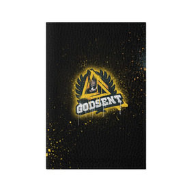 Обложка для паспорта матовая кожа с принтом cs:go - Godsent (Black collection) в Рязани, натуральная матовая кожа | размер 19,3 х 13,7 см; прозрачные пластиковые крепления | black | csgo | godsent | годсент | ксго