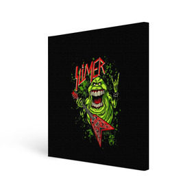 Холст квадратный с принтом SLIMER в Рязани, 100% ПВХ |  | slayer | слейер