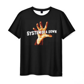Мужская футболка 3D с принтом System of a down в Рязани, 100% полиэфир | прямой крой, круглый вырез горловины, длина до линии бедер | soad | system of a down