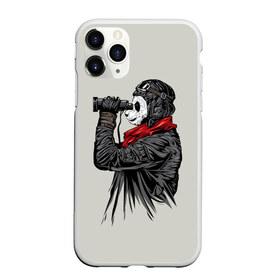 Чехол для iPhone 11 Pro матовый с принтом Панда танкист в Рязани, Силикон |  | animal | bear | beast | panda | tank | war | война | животное | зверь | игра | медведь | панда | танк