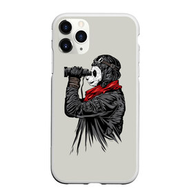 Чехол для iPhone 11 Pro Max матовый с принтом Панда танкист в Рязани, Силикон |  | animal | bear | beast | panda | tank | war | война | животное | зверь | игра | медведь | панда | танк