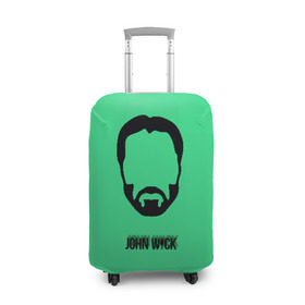 Чехол для чемодана 3D с принтом John Wick в Рязани, 86% полиэфир, 14% спандекс | двустороннее нанесение принта, прорези для ручек и колес | john wick