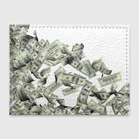 Обложка для студенческого билета с принтом Денежный ветер в Рязани, натуральная кожа | Размер: 11*8 см; Печать на всей внешней стороне | баксы | банкноты | деньги | доллары | купюры