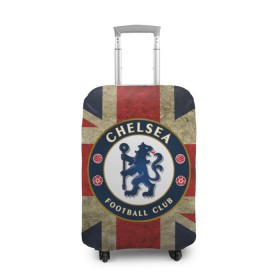 Чехол для чемодана 3D с принтом Chelsea №1! в Рязани, 86% полиэфир, 14% спандекс | двустороннее нанесение принта, прорези для ручек и колес | британский флаг | челси | эмблема