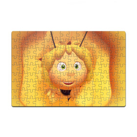 Пазл магнитный 126 элементов с принтом Пчелка Майя в Рязани, полимерный материал с магнитным слоем | 126 деталей, размер изделия —  180*270 мм | Тематика изображения на принте: пчелка майя