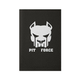 Мужская футболка 3D с принтом Pit Force в Рязани, натуральная матовая кожа | размер 19,3 х 13,7 см; прозрачные пластиковые крепления | Тематика изображения на принте: pit force | белый | боец | друг человека | животные | питбуль | порода | собака | цвет | чёрный