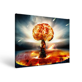 Холст прямоугольный с принтом Атомный взрыв в Рязани, 100% ПВХ |  | city | earth | explosion | mushroom | night | nuclear | sky | атомный | взрыв | город | гриб | земля | небо | ночь
