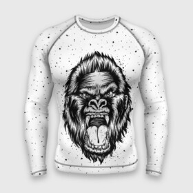 Мужской рашгард 3D с принтом Рык гориллы в Рязани,  |  | animal | beast | gorilla | head | monkey | nature | rage | roar | голова | горилла | жиивотное | зверь | обезьяна | природа | рык | ярость