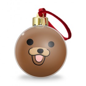 Ёлочный шар с принтом Медведь в Рязани, Пластик | Диаметр: 77 мм | интернет | клевый | медведь | мем | мишка | мишки | прикол | прикольный | смешной | шутка