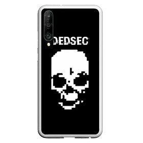 Чехол для Honor P30 с принтом Череп Dedsec в Рязани, Силикон | Область печати: задняя сторона чехла, без боковых панелей | Тематика изображения на принте: dedsec | skull | watch dogs | watch dogs 2 | watch_dogs | watch_dogs 2 | дедсек | дэдсек | череп