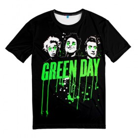 Мужская футболка 3D с принтом Green Day 4 в Рязани, 100% полиэфир | прямой крой, круглый вырез горловины, длина до линии бедер | american idiot | green day | грин дей | грин дэй