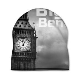 Шапка 3D с принтом Big Ben в Рязани, 100% полиэстер | универсальный размер, печать по всей поверхности изделия | england | london | англия | биг бен | лондон