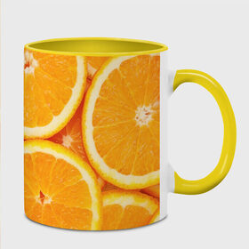 Кружка 3D с принтом Апельсинка в Рязани, керамика | ёмкость 330 мл | апельсин | свежесть | фрукт