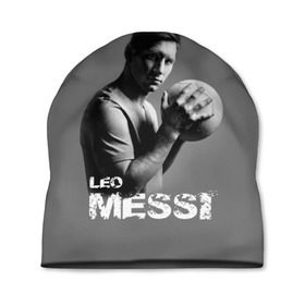 Шапка 3D с принтом Leo Messi в Рязани, 100% полиэстер | универсальный размер, печать по всей поверхности изделия | Тематика изображения на принте: barcelona | spanish | аргентина | барселона | испания | лео | месси | мяч | футбол | футболист