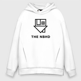 Мужское худи Oversize хлопок с принтом The Neighbourhood в Рязани, френч-терри — 70% хлопок, 30% полиэстер. Мягкий теплый начес внутри —100% хлопок | боковые карманы, эластичные манжеты и нижняя кромка, капюшон на магнитной кнопке | nbhd | neighbourhood | the nbhd | the neighbourhood