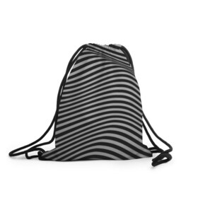 Рюкзак-мешок 3D с принтом Оптический узор в Рязани, 100% полиэстер | плотность ткани — 200 г/м2, размер — 35 х 45 см; лямки — толстые шнурки, застежка на шнуровке, без карманов и подкладки | 