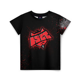 Детская футболка 3D с принтом cs:go - HellRaisers (Black collection) в Рязани, 100% гипоаллергенный полиэфир | прямой крой, круглый вырез горловины, длина до линии бедер, чуть спущенное плечо, ткань немного тянется | 0x000000123 | csgo | hellraisers | hr | ксго | хелрейзерс