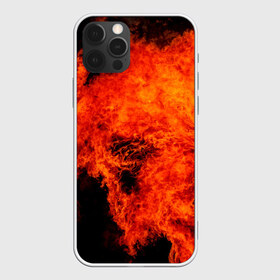 Чехол для iPhone 12 Pro Max с принтом Огонь в Рязани, Силикон |  | Тематика изображения на принте: оранжевый | плямя | черный | яркий