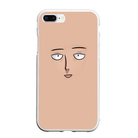 Чехол для iPhone 7Plus/8 Plus матовый с принтом One punch man в Рязани, Силикон | Область печати: задняя сторона чехла, без боковых панелей | anime | one punch man | saitama