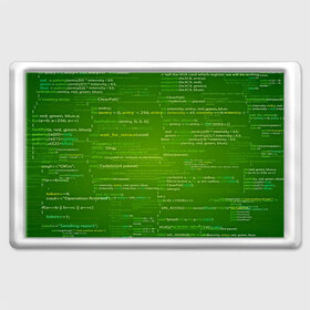 Магнит 45*70 с принтом technology code в Рязани, Пластик | Размер: 78*52 мм; Размер печати: 70*45 | computer code | technology | код | компьютеры