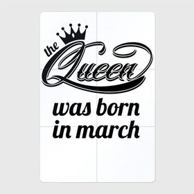 Магнитный плакат 2Х3 с принтом Королева рождена в марте в Рязани, Полимерный материал с магнитным слоем | 6 деталей размером 9*9 см | королева март