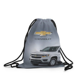 Рюкзак-мешок 3D с принтом Chevrolet пикап в Рязани, 100% полиэстер | плотность ткани — 200 г/м2, размер — 35 х 45 см; лямки — толстые шнурки, застежка на шнуровке, без карманов и подкладки | chevrolet |  логотип | авто | автомобиль | иномарка | красивая | крутая | марка | марка красивая | машина | прикольная | сша | тачила | тачка | шевроле | эмблема