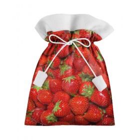 Подарочный 3D мешок с принтом Клубничка в Рязани, 100% полиэстер | Размер: 29*39 см | еда | клубника | красный | сладкое | текстура | фрукты | ягоды