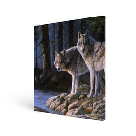 Холст квадратный с принтом Волки, картина маслом в Рязани, 100% ПВХ |  | аука | бирюк | волк | волчара | волчица | волчок | глаза | животное | животные | зверь | зеленые | койот | лес | млекопитающее | природа | санитар леса | серый | уши | фауна | хищник | черный | шакал