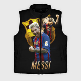 Мужской жилет утепленный 3D с принтом Messi в Рязани,  |  | barcelona | lionel  messi | messi | барса | барселона | лионель месси | футбол | футбольный  клуб барселона