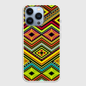 Чехол для iPhone 13 Pro с принтом Мексиканский узор в Рязани,  |  | abstract | decorative | drawing | fabric | fashion | geometric | traditional | tribal seamless patterns and ethnic ornaments | народный | узор | этнический