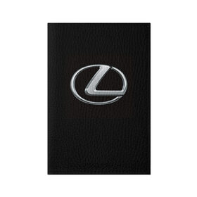 Обложка для паспорта матовая кожа с принтом Lexus в Рязани, натуральная матовая кожа | размер 19,3 х 13,7 см; прозрачные пластиковые крепления | Тематика изображения на принте: brand | car | japan | lexus | logo | toyota motor | автомобиль | лексус | логотип | марка | япония